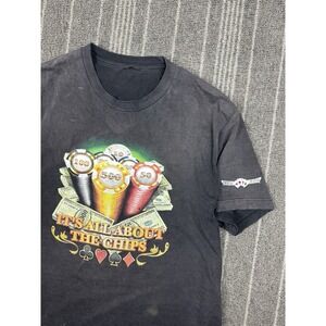 Poker Shirt‎ Mens Large Black Its All About The Chips Y2K Official Player Fade